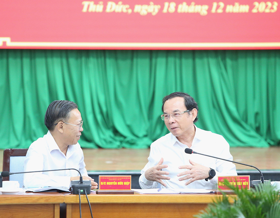 Bí thư Nguyễn Văn Nên: TP Thủ Đức cần huy động nguồn lực từ Nghị quyết 98