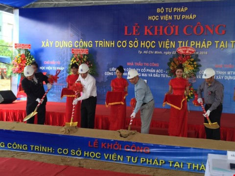 Khởi công xây dựng cơ sở Học viện Tư pháp tại TP.HCM