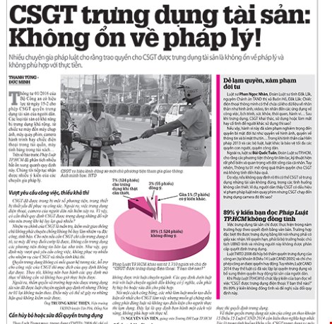 Trưng dụng của CSGT được hiểu như huy động!?