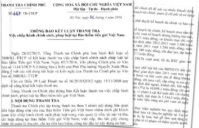 Trả lương sai 48 tỉ đồng tại Bảo hiểm tiền gửi Việt Nam