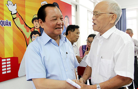 Nguyên Bí thư Thành ủy Lê Thanh Hải chia tay cử tri