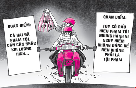 Vụ cướp giật đồ ăn: Lý và tình