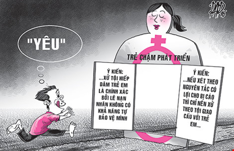 ‘Yêu’ trẻ chậm phát triển về tâm thần, tội gì?