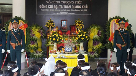 Long trọng tổ chức Lễ truy điệu Đại tá phi công Su-30 Trần Quang Khải