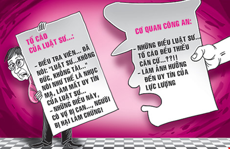 Luật sư tố bị nhục mạ, công an bảo không có