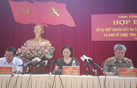 Vụ nổ súng ở Yên Bái: ‘Không liên quan đến công tác cán bộ’