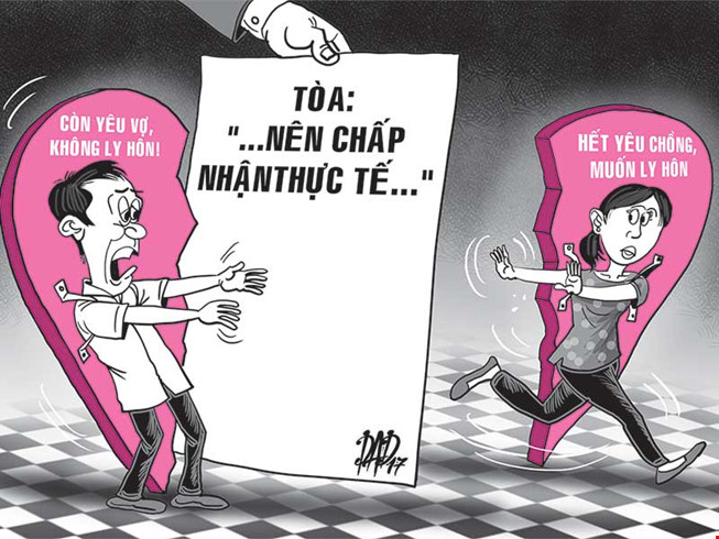 Vợ quen người khác, tòa cho ly hôn